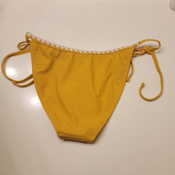 Yellow Bikini Bottom with Tie Sides - Picture 2 of 2
